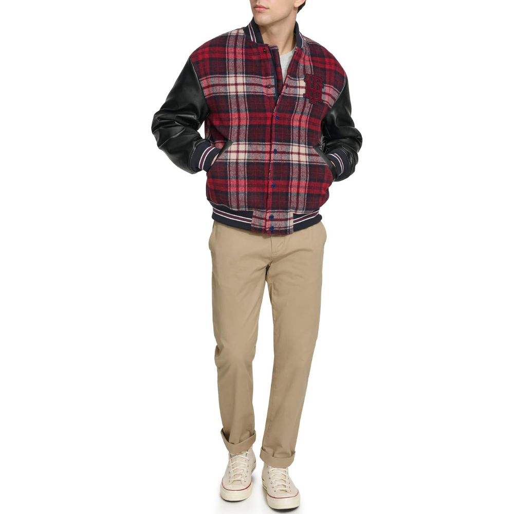 Casaca TOMMY HILFIGER Bomber Jacket - Rojo Cuadros