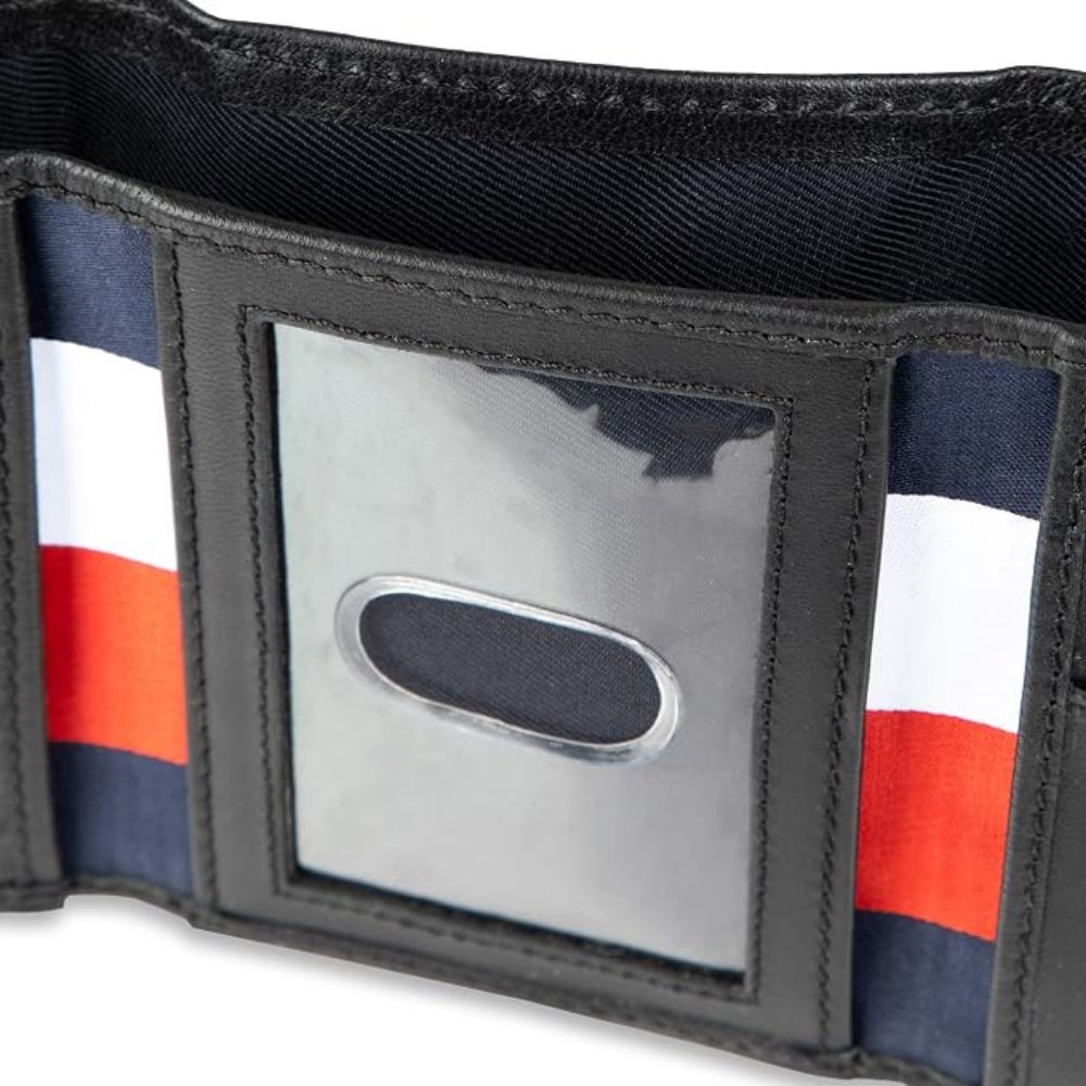 Billetera TOMMY HILFIGER Triple Pliegue - Negro