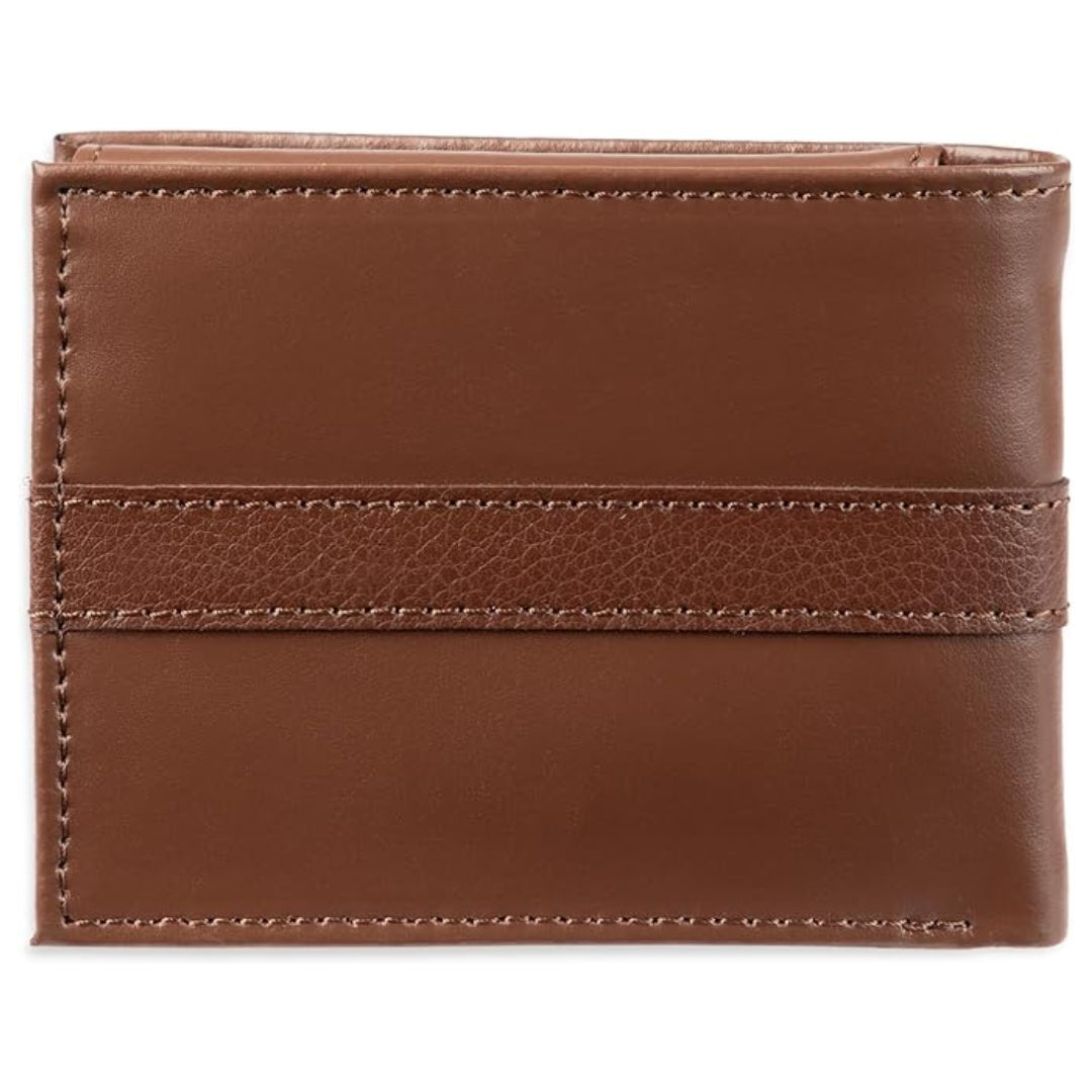 TOMMY HILFIGER Billetera Cuero Delgada - Marron Claro
