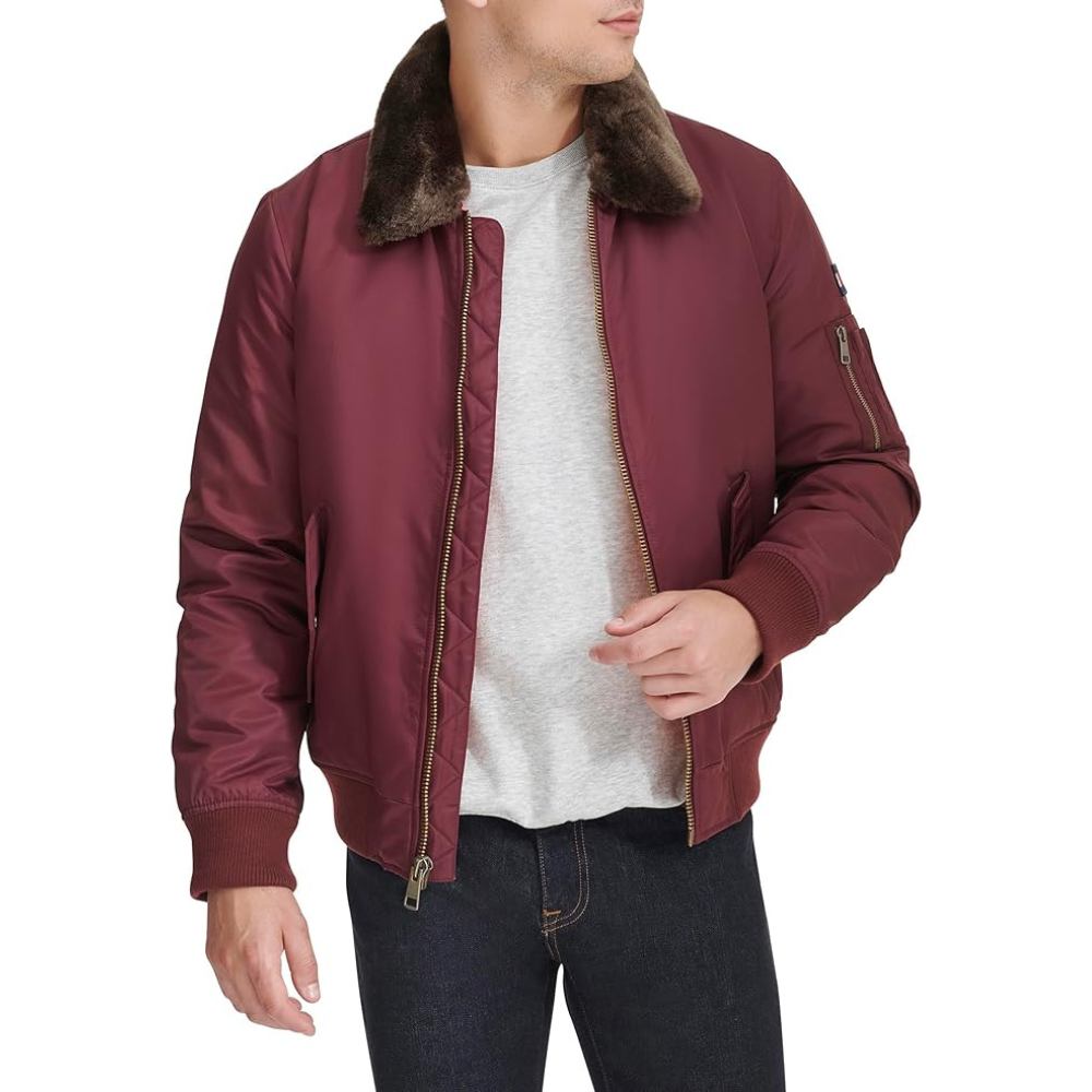 Casaca TOMMY HILFIGER Laydown Guinda