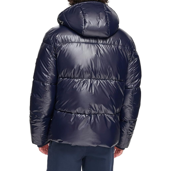 TOMMY HILFIGER Hooded Puffer - Azul Brillante