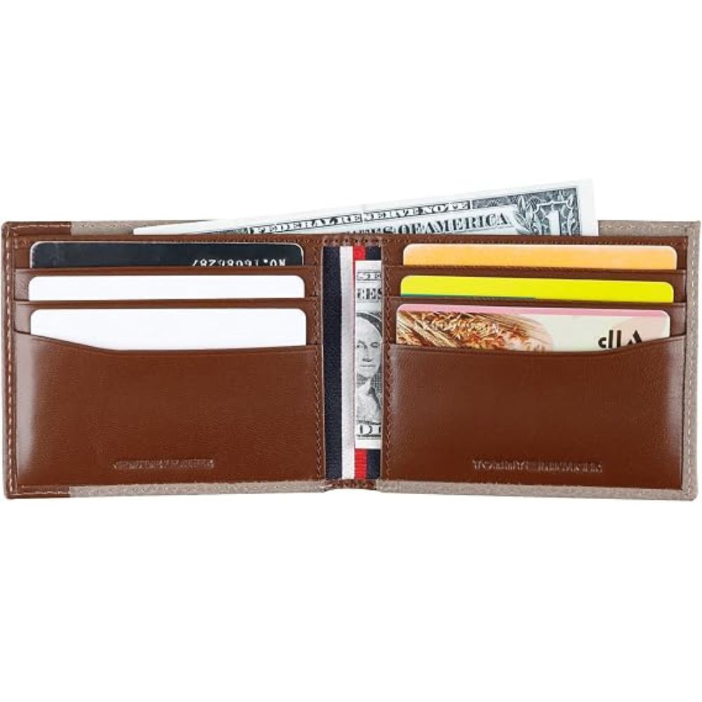 Billetera TOMMY HILFIGER Cuero Slim - Camel