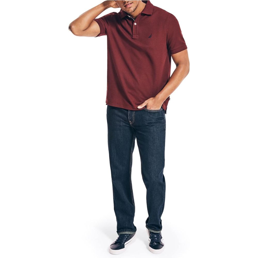 Polo NAUTICA Pique Performance - Burgundy