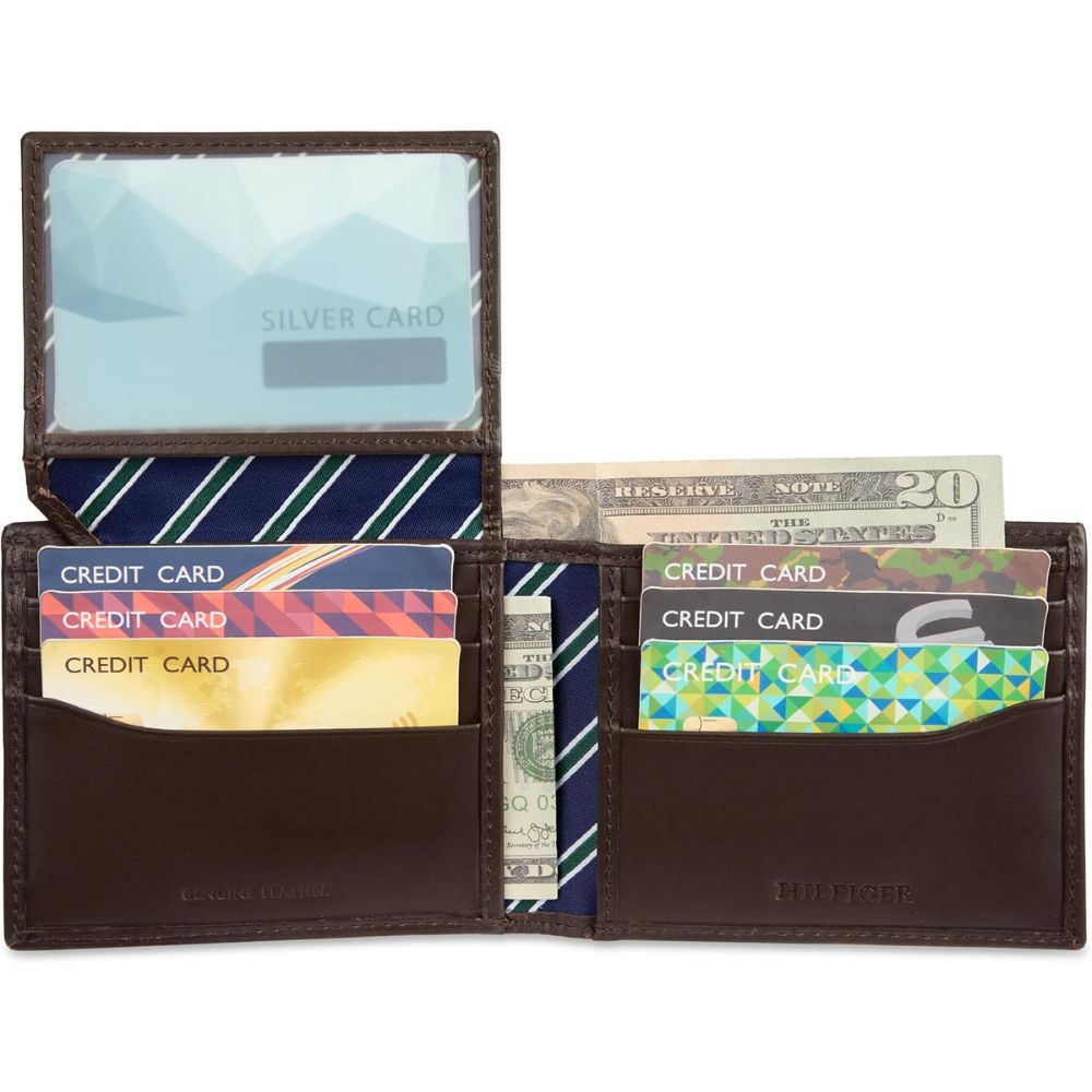 Billetera TOMMY HILFIGER Tarjetero Removible - Marrón