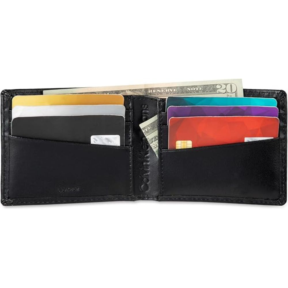 Billetera CALVIN KLEIN Cuero RFID Removible - Negro