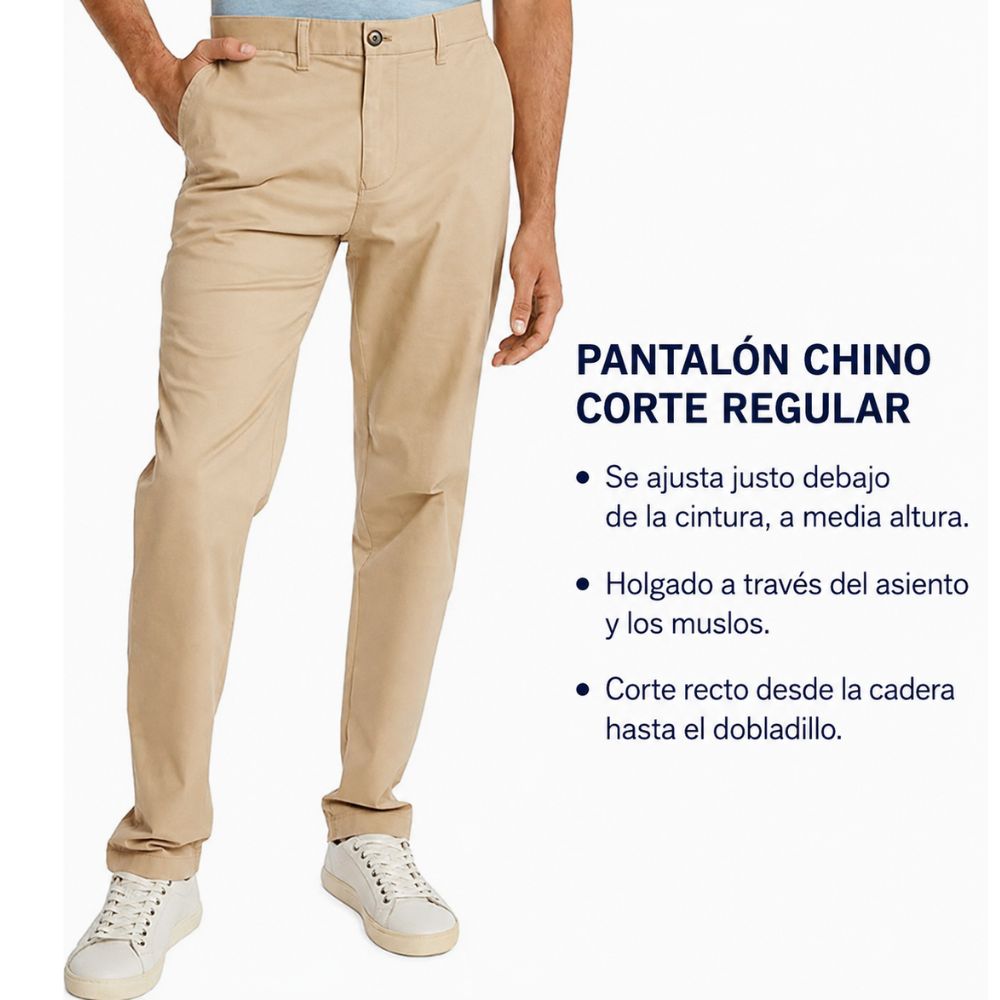Pantalón TOMMY HILFIGER Chino Stretch Algodon - Azul
