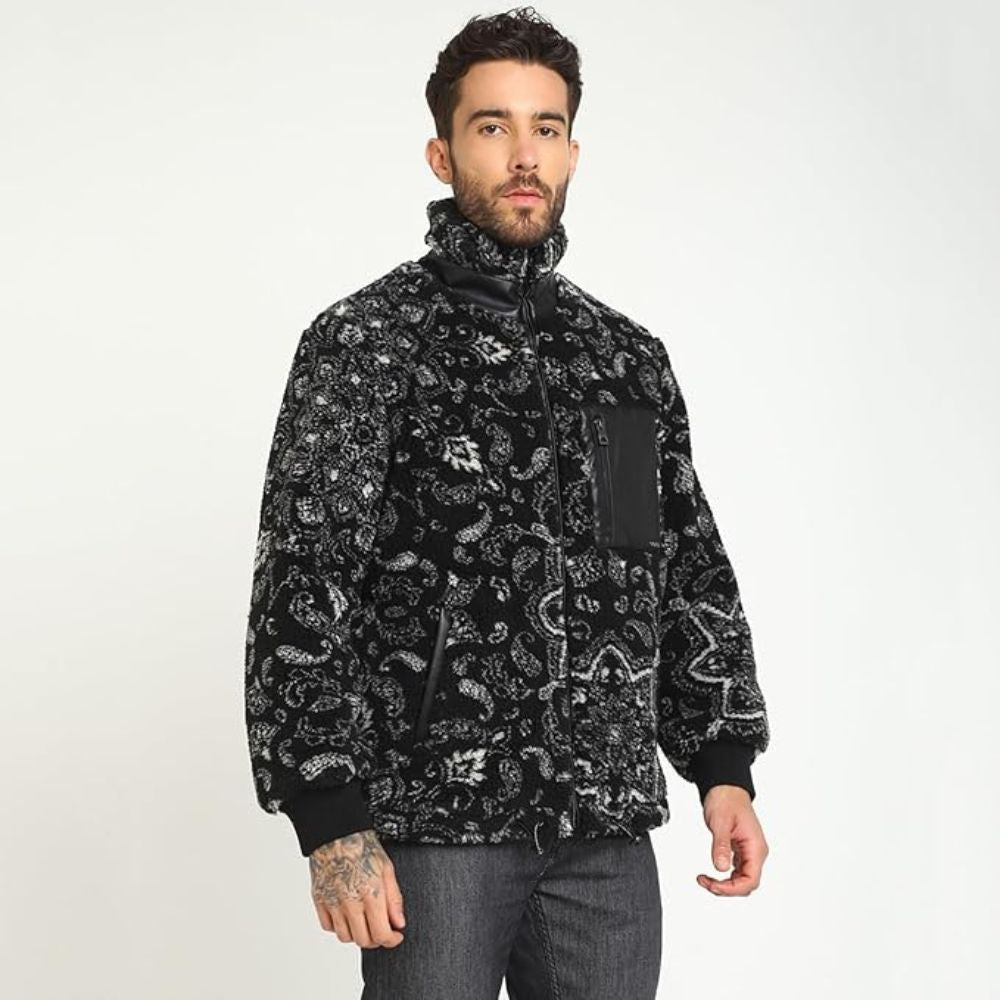 Casaca Guess Sherpa Jacket - Negro