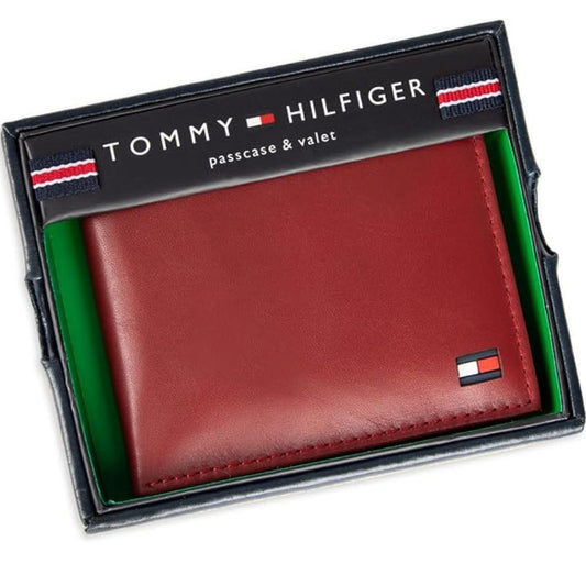 Billetera TOMMY HILFIGER Cuero Tarjetero - Rojo