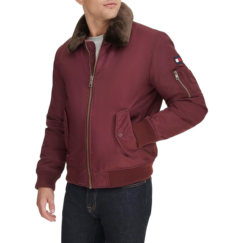 Casaca TOMMY HILFIGER Laydown Guinda