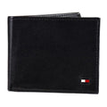 TOMMY HILFIGER Billetera Cuero Delgada RFID - Dark Black