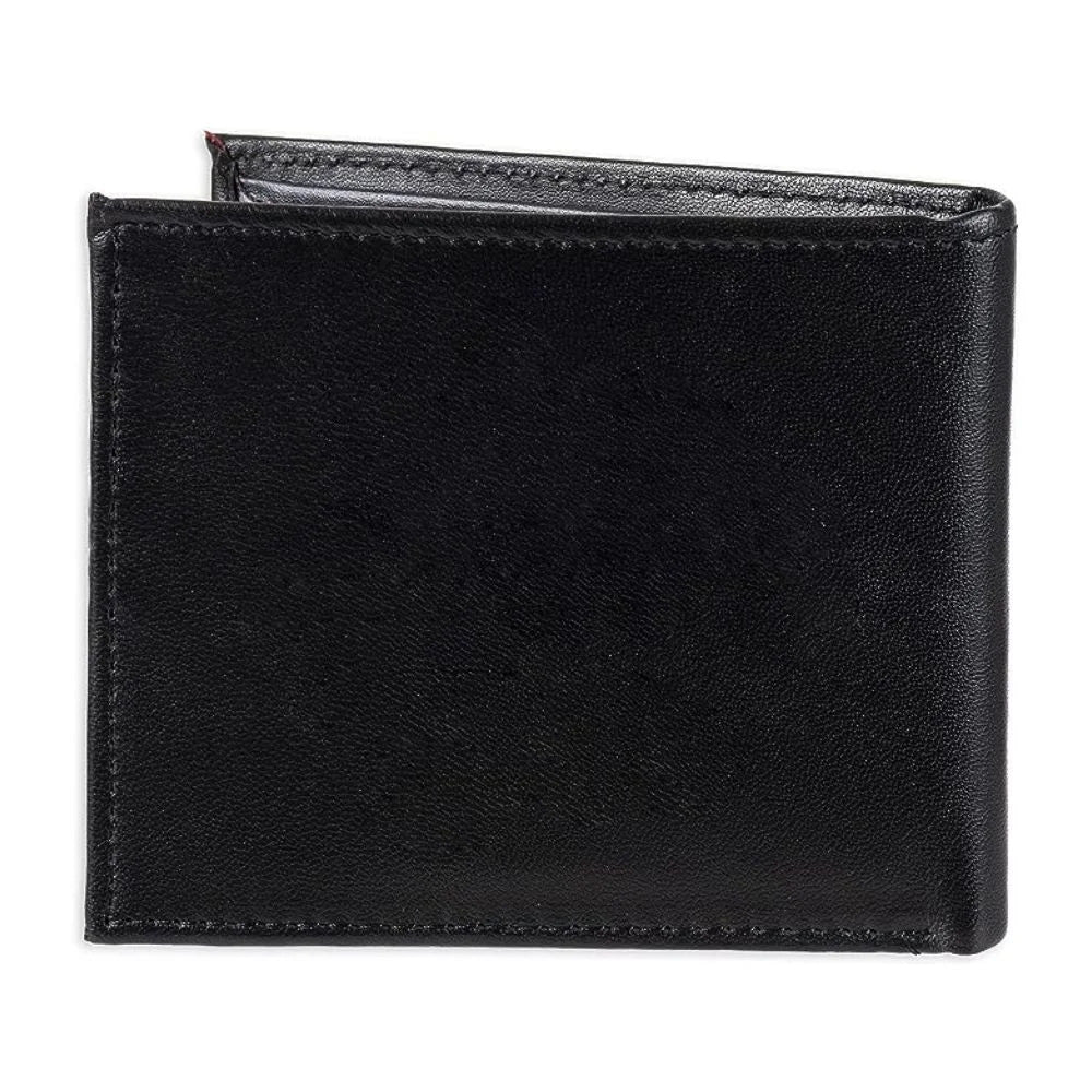 TOMMY HILFIGER Billetera Cuero Delgada RFID - Dark Black