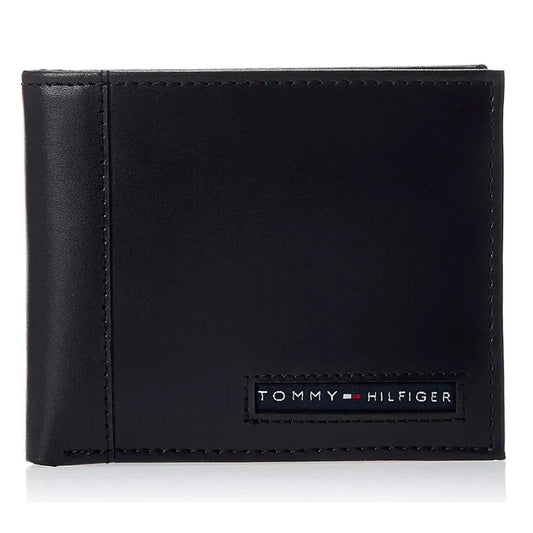 TOMMY HILFIGER Billetera Cuero Plegable - Negro