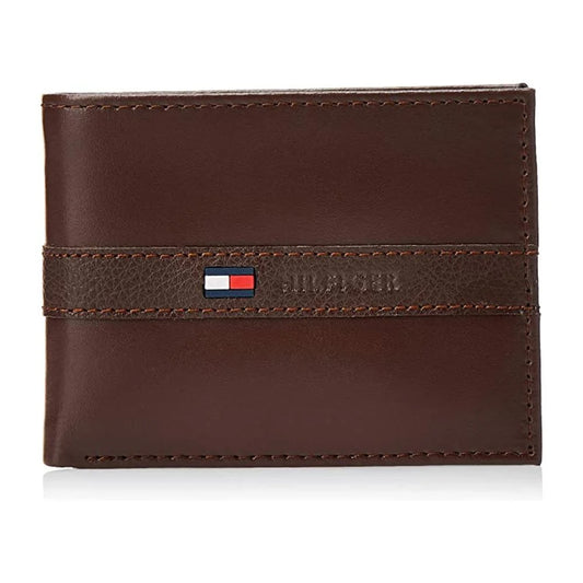 TOMMY HILFIGER Billetera Cuero Plegable - Cognac