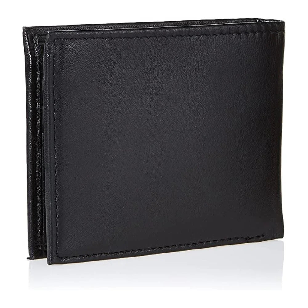 TOMMY HILFIGER Billetera Cuero Plegable - Negro con monedero