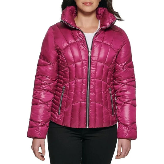 L, GUESS Fall Puffer Quilted Mujer - Magenta