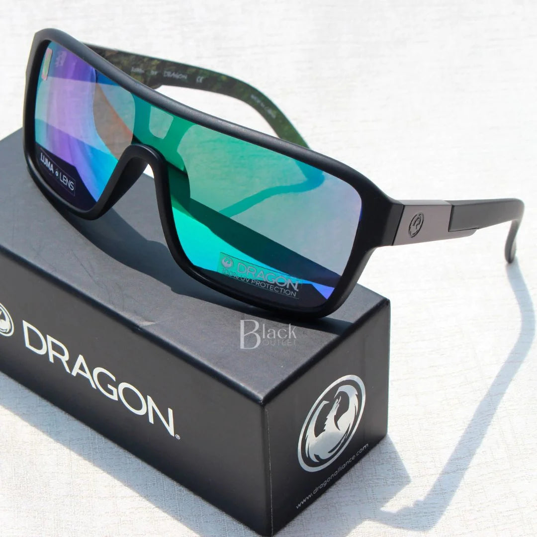 DRAGON Remix LL - Matte Black / Green Ion