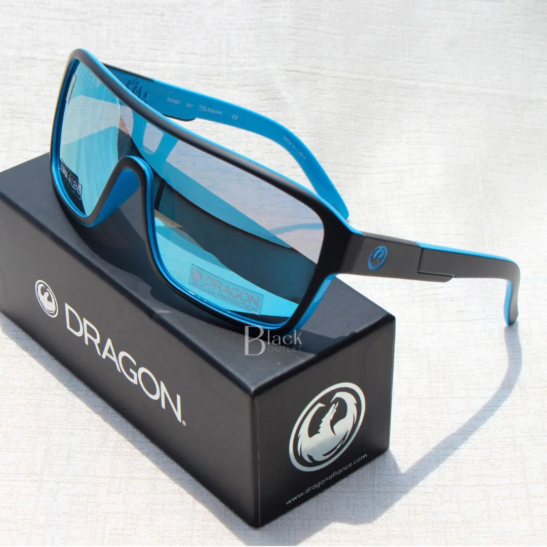 DRAGON Remix LL - Matte Black / Sky Blue Ion