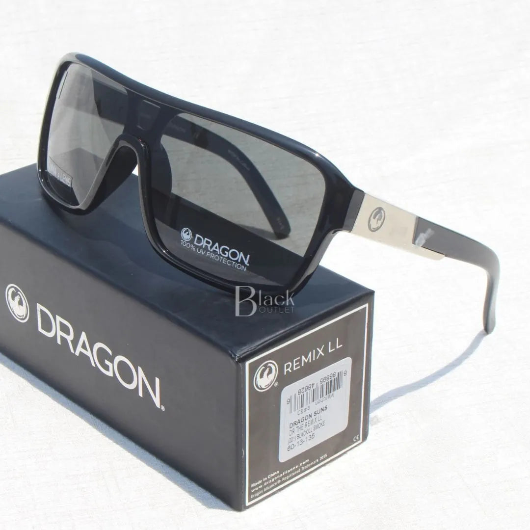 Lentes de Sol DRAGON Remix LL - Jet Black / Smoke