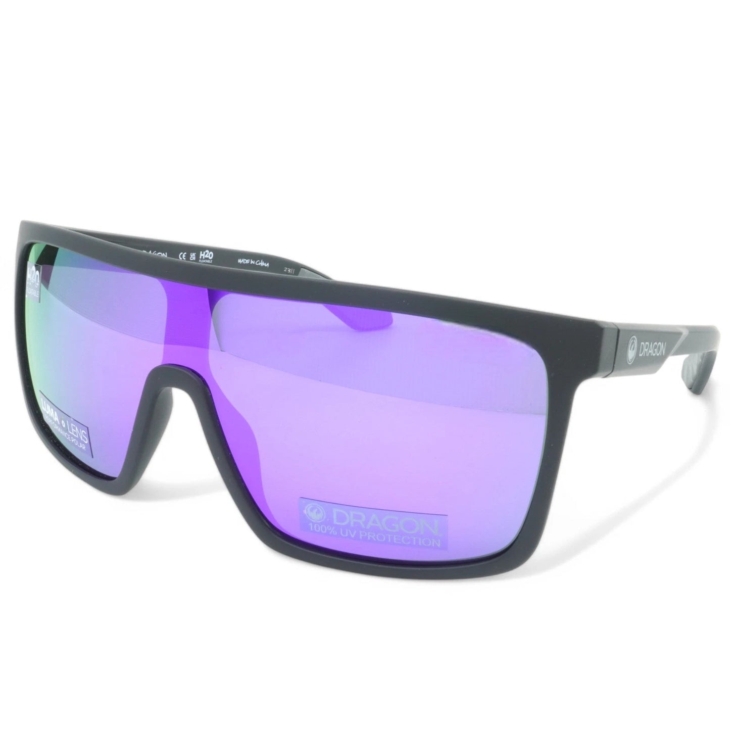 Lentes DRAGON Momentum LL Polarized - Matte Black/ Purple Ion
