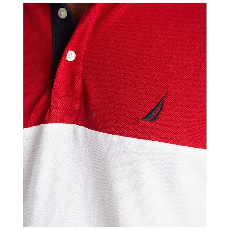 NAUTICA Polo Camisero - Rojo/Azul