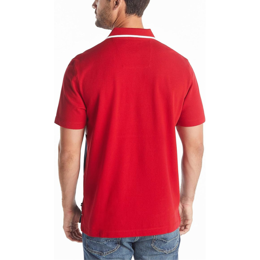 NAUTICA Polo Camisero - Rojo/Azul